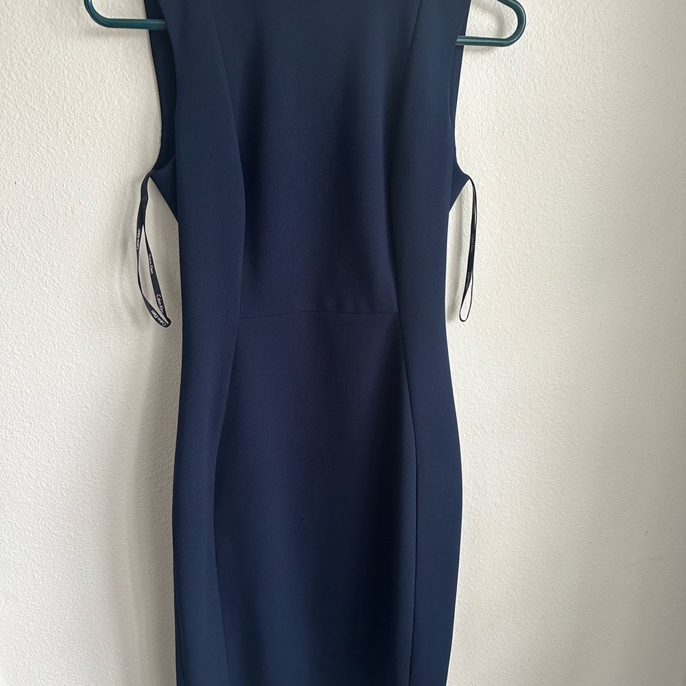 Calvin Klein Navy Midi Dress
